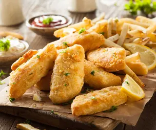 Mittagskarte fishandchips