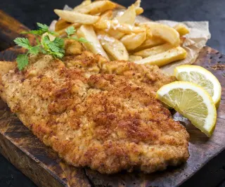 Mittagskarte schnitzel
