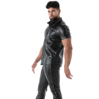 Tof Paris | Short Sleeve Shirt | faux leather
