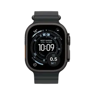 Apple Watch Ultra 3 GPS + Cellular 49mm – Black Titanium Collection (Black Ocean Band | Black Alpine Loop S/M/L | Black/Charcoal Trail Loop S/M & M/L)