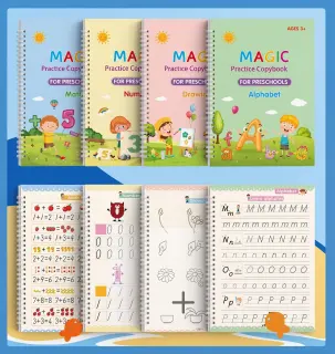 ChildLearn Magic Practice Copybook - 🔥Buy 1 Get 1 Free🔥- 3 Y+ Kids - (USE PREPAID10 Code)