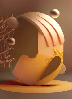 Abstraktes 3D-Rendering für "Beratung"