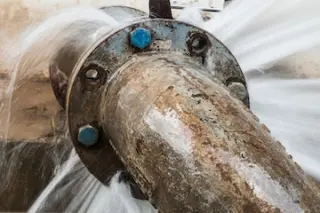 A leaky pipe.