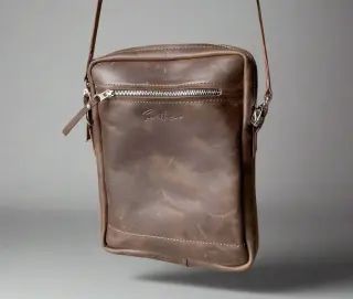 Crossbody leather sling bag