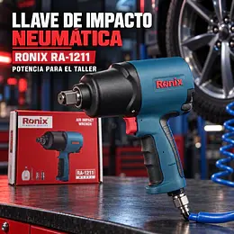 Llave de Impacto Neumática Ronix RA-1201 1/2″ – 900 Nm | Velocidad Variable
