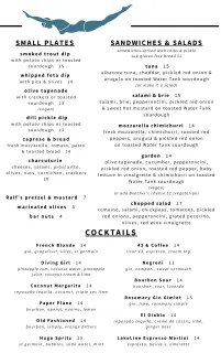 Afternoon evening clipboard menu