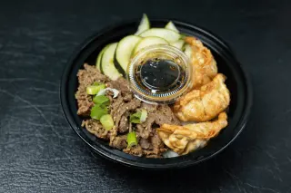 Dumpling munchies bowl