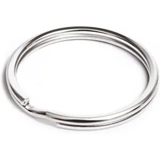 Key Ring Round Silver