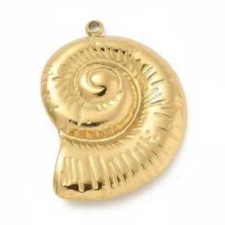 Stainless Steel Shell Pendant 16mm Hole