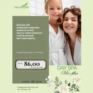 DAY SPA MÃE E FILHA INFANTIL