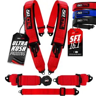 3" SFI Approved 5 Point 6 Point Camlock Harness Seat Belt