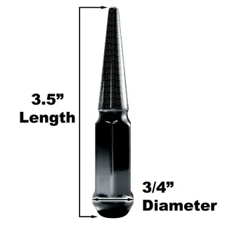 4pc 3.5in Spike Lug Nuts
