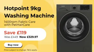 Save on Hotpoint washing machine