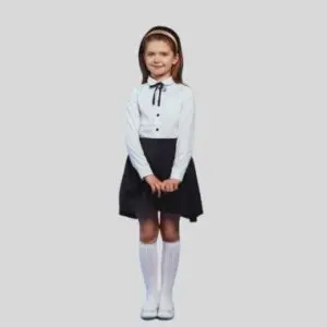 Waisted Pleated School Uniform Skirts
