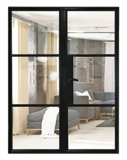 Double Doors – Clear Glass – 1500 x 2000mm