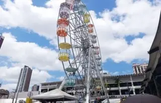 Parque de diverses instalado no arraial de nazar