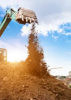 Excavator action