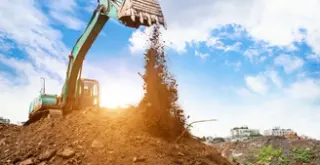 Excavator action