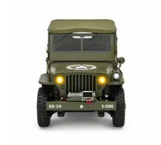 Classic Army Jeep with Steering Wheel | Realistic Off-Road R/C Vehicle