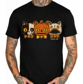 Halloween Cat Trio Men's T-Shirt