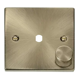 VPAB 1 GANG DOUBLE DIMMER PLATE & KNOBS