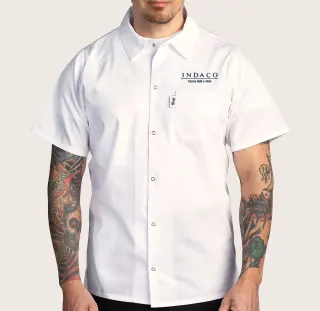 Indaco NASH White Cook Shirt