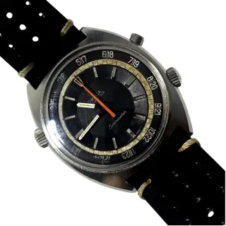Vintage Omega Seamaster Chronostop Jumbo 24-Hour Ref. ST 145.008 c. 1969-70