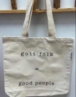 Gott Folk Canvas Tote Bag