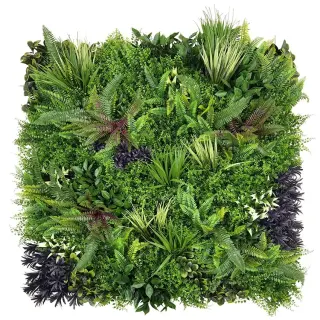 Ivory Garden Elegance – Artificial Green Wall Vertical Garden 1m x 1m UV Resistant