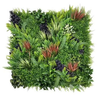 Coastal Native Retreat – Artificial Green Wall Vertical Garden 1m x 1m UV Resistant