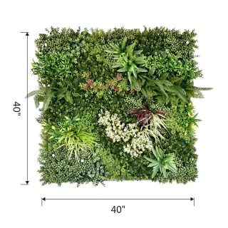 Botanical Harmony – Artificial Green Wall Vertical Garden 1m x 1m UV Resistant