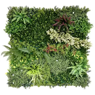 Bloom Luxe – Artificial Green Wall Vertical Garden 1m x 1m UV Resistant