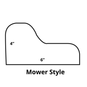 CurbMaster mower style curbing shape example