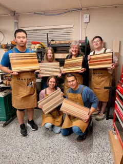 Come learn intro to woodworking with Las Vegas Maker Studio! You get to make your own cutting board and meet great people! #makethings #woodworking #lasvegas