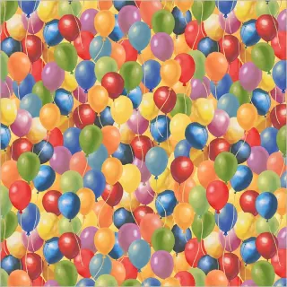 The State Fair Whistler Studios 55203-6 Multi Balloons Cotton