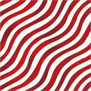 All-American Christmas Whistler Studios 55280-5 Red Waving Stripes Cotton