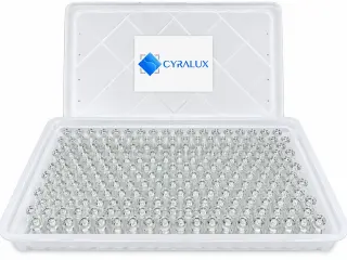 Cyralux 10R Clear Sterile Ready-to-Fill Glass Vials - Nested Tray of 96