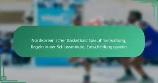 Featured nordkoreanischer basketball spieluhrverwaltung regeln in der schlussminute entscheidungsspieler