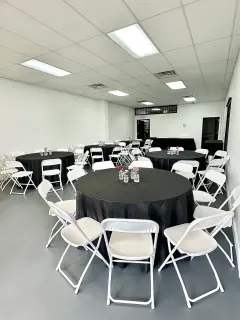 The chairs table space