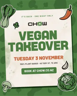 Chow vegan takeover return
