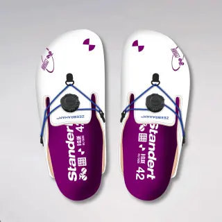 B-SLIDE TSB - SOLD OUT - white white purple / EU 48
