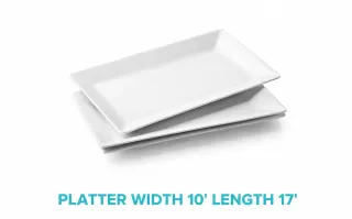 PLATTER WIDTH 10' LENGTH 17'
