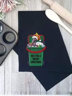 Ibis You a Merry Christmas Tea Towel