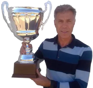 António Veloso com Troféus Publitrofeus