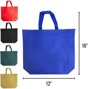 Wholesale Tote Bag, Assorted Colours (12x16in / 30.5×40.6cm)