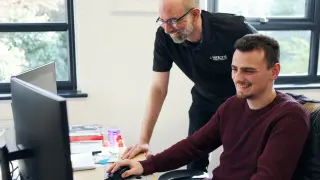 Fentons IT Support engineer helping customer