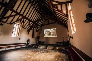 Salisbury medieval hall interior projector