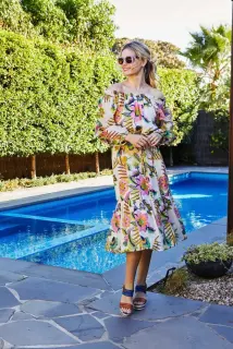 Pingpong Rory off Shoulder Dress
