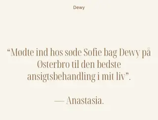 Dewy anbefaling