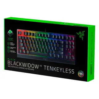 Clavier sans fil Gamer mécanique (Razer Green) Razer BlackWidow V3 Tenkeyless RGB (Noir)